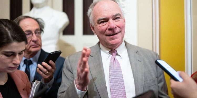 Kaine wants to rein in Trump’s war powers, but never did the same for Biden, Obama